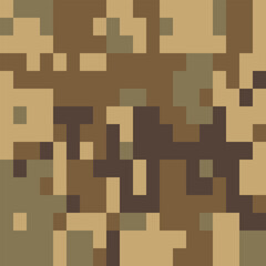 Camouflage Pattern Background Seamless Vector Illustration. Classic Clothing Style Masking Camo Repeat Print. Military Camouflage Netting