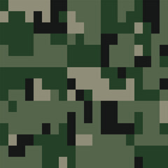 Desert Seamless Camo Graphic Print. Camouflage Seamless Pattern. Military Camouflage Uniform