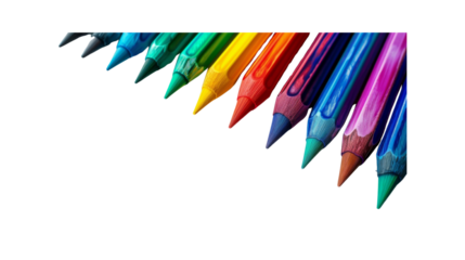 Colored pencils, Transparent background PNG
