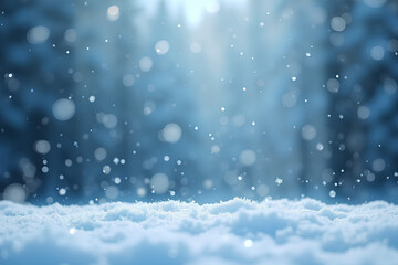 background with falling snow