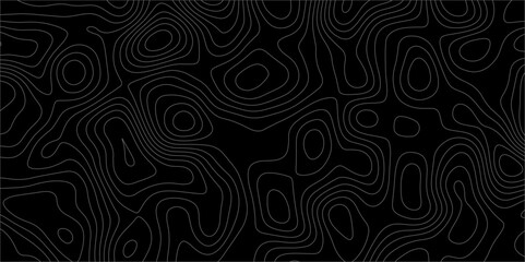 Fototapeta premium Topographic canyon geometric map relief texture with curved layers and shadow. abstract White background with a beautiful pattern, Topographic contour lines vector map seamless pattern vector. 