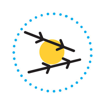 Vector multicolor icon for Unparallel