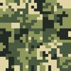 Army Seamless Camouflage, Modern Print Pattern That Was Used as the Default Camouflage Pattern Issued. Military Camouflage Netting
