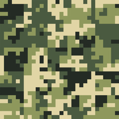 Army Seamless Camouflage, Modern Print Pattern That Was Used as the Default Camouflage Pattern Issued. Military Camouflage Suit