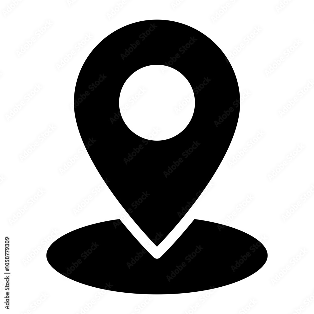 Poster location pin icon. map pin place marker. location icon. map marker pointer icon set. gps location sy