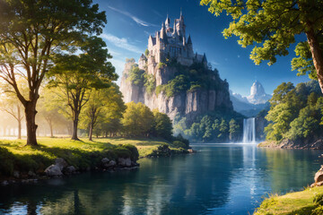 Obraz premium castle in the park