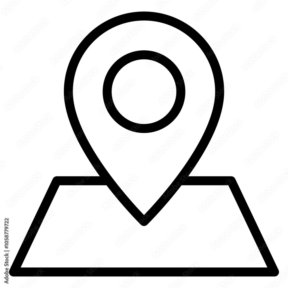 Poster location pin icon. map pin place marker. location icon. map marker pointer icon set. gps location sy