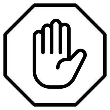 recommend clip art: hand gesture stop icon	
                    