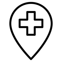 Obraz premium medical location icon