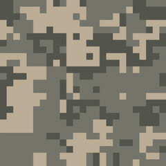 Army Camouflage Background, Classic Seamless Pattern, Military Camouflage Clothing