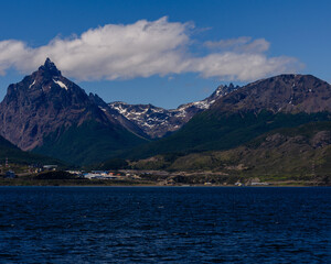 Lake and mountain in Usuhaia