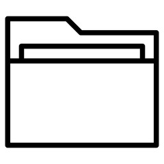 Obraz premium document folder icon