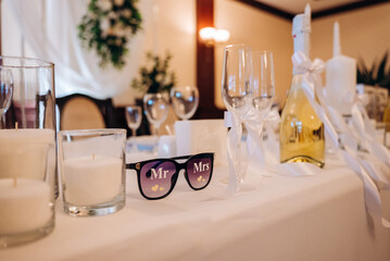 wedding reception table