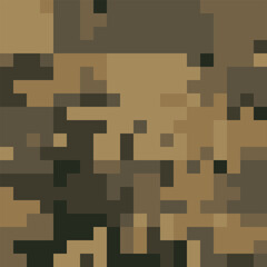 Camouflage Pattern Background Seamless Vector Illustration. Classic Clothing Style Masking Camo Repeat Print. Military Camouflage Netting