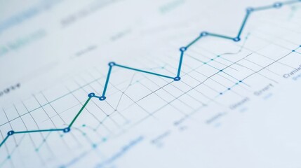 Fototapeta premium A line graph showing changes in crime rates over the past decade, illustrating trends over time