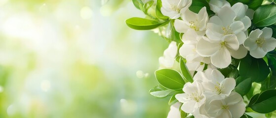  A tight shot of an array of blooming flowers against a backdrop of sunlit greenery, with a soft blur of sunlight in the background