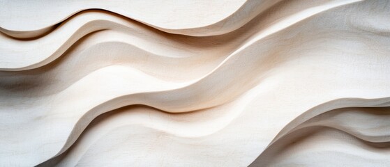 Obraz premium A tight shot of a white sculpture, its sides adorned with undulating lines, and a central black object within frame