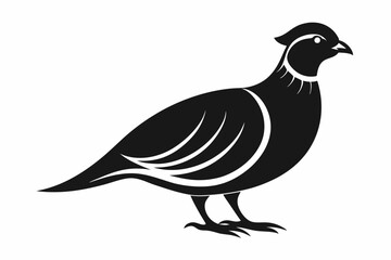 Obraz premium Partridge Bird Silhouette Vector Classic Wildlife Illustration Design