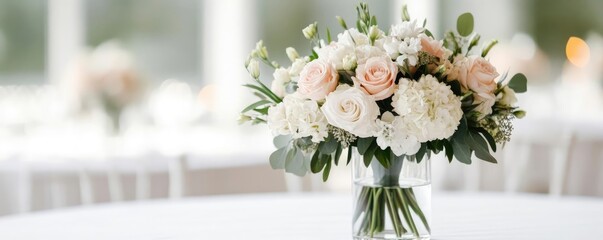 Birthday party with live music, elegant centerpieces on each table, seamless coordination ensuring a smooth event, festive and lively atmosphere