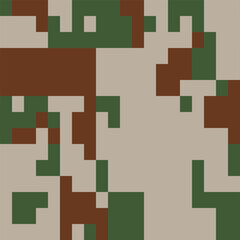 Army Seamless Camouflage, Modern Print Pattern That Was Used as the Default Camouflage Pattern Issued. Military Camouflage Netting
