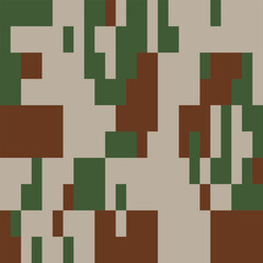Army Seamless Camouflage, Modern Print Pattern That Was Used as the Default Camouflage Pattern Issued. Military Camouflage Suit