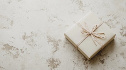 Mystery package delivery image with a white box placed on a surface, offering a clean and minimalistic design for the mystery package delivery concept. Ample copy space available.