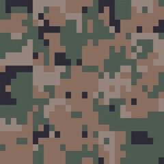 Camouflage Seamless Pattern. Trendy Style Camo, Repeat Print. Military Camouflage Codycross