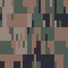 Camouflage Seamless Pattern. Trendy Style Camo, Repeat Print. Military Camouflage Jacket