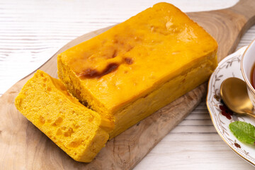 カボチャのチーズケーキ