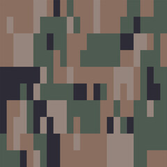 Camouflage Seamless Pattern. Trendy Style Camo, Repeat Print. Military Camouflage Face Paint