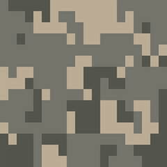 Army Camouflage Background, Classic Seamless Pattern, Military Camouflage Clothing