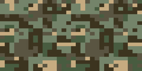 Full seamless abstract military camouflage skin pattern vector for decor and textile. Army masking design for hunting textile fabric printing and wallpaper. Design for fashion and home design.