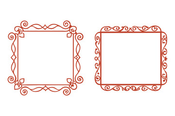 Decorative Ornamental Vintage Frame Vector Collection.