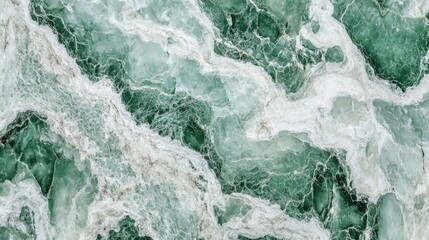 Fototapeta premium Green and white abstract marble granite texture natural stone background for a panoramic banner design