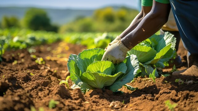farmer green cabage