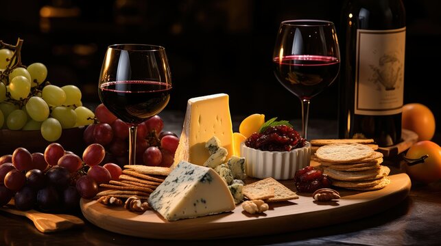 cheese wine with dessert