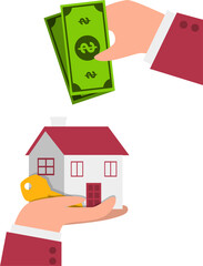 Real estate property investment illustration 