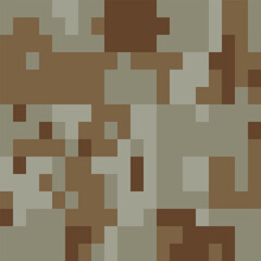Army Seamless Camouflage, Modern Print Pattern That Was Used as the Default Camouflage Pattern Issued. Military Camouflage Clothing