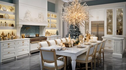 sleek holiday kitchens
