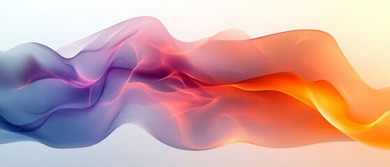 Obraz premium A vibrant abstract wave design with flowing colors, creating a sense of movement and fluidity.