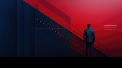 design red and blue template