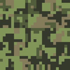 Camouflage Seamless Pattern. Trendy Style Camo, Repeat Print. Military Camouflage Netting