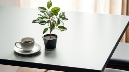 metal coffee shop table