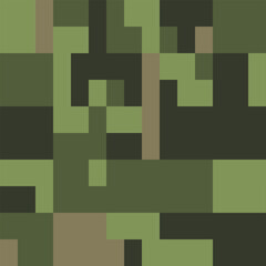 Camouflage Seamless Pattern. Trendy Style Camo, Repeat Print. Military Camouflage Face Paint