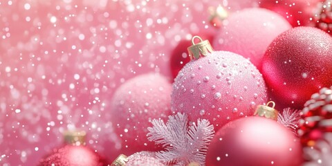 Fototapeta premium Christmas ornaments close-up