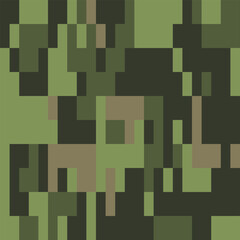 Army Camouflage Background, Classic Seamless Pattern, Military Camouflage Pants