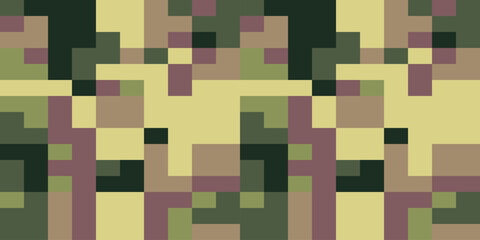 Army Seamless Camouflage, Modern Print Pattern That Was Used as the Default Camouflage Pattern Issued. Military Camouflage Pants