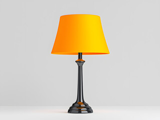 Modern table lamp isolated cutout object on white background
