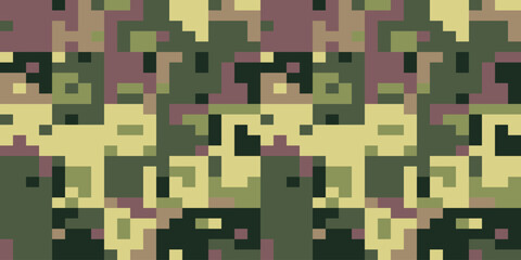 Army Seamless Camouflage, Modern Print Pattern That Was Used as the Default Camouflage Pattern Issued. Military Camouflage Patterns
