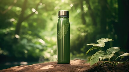 design water bottle mock up